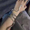 Punk Wrapped Snake Two Way to Wear Necklace & Bracelet
