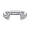 Halo Cushion Cut Sterling Silver Double Band Bridal Set