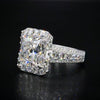 3.0 Carat "Dreamy Wedding" Radiant Cut Sterling Silver Engagement Ring