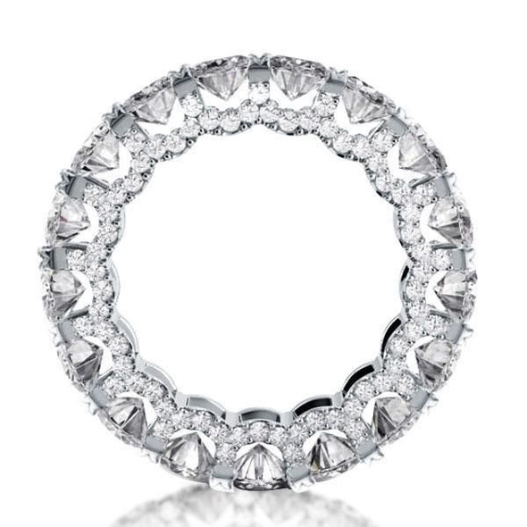 Classic Eternity Oval Cut Couple Rings