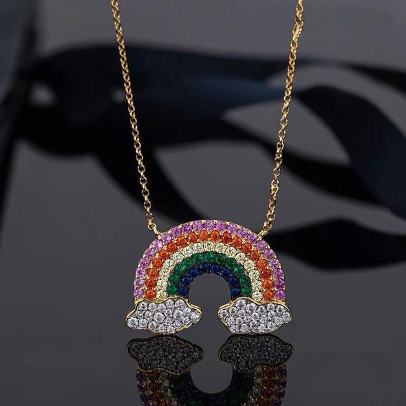 Rainbow Pendant Necklace Brings You Good Luck
