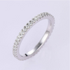 Classic Eternity Thin Sterling Silver Wedding Band