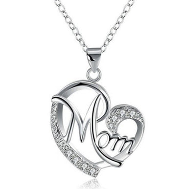 Mum's Gift- Hollow Heart Design Pendant Necklace