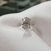 Oval Cut 925 Sterling Silver Engagement Ring