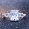 Square Radiant Cut Engagement Ring