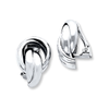 Knot Sterling Silver Clip Earrings