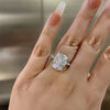 Gorgeous Cushion Cut Engagement Ring In Sterling Silver