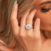 Vintage Round Cut Bezel Setting Engagement Ring