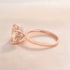 Elegant Champagne Cushion Cut Engagement Ring for Women In Sterling Silver