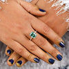 Gorgeous Radiant Cut Paraiba Tourmaline Sterling Silver Engagement Ring