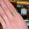 Vintage Design Yellow Radiant Cut Engagement Ring In Sterling Silver