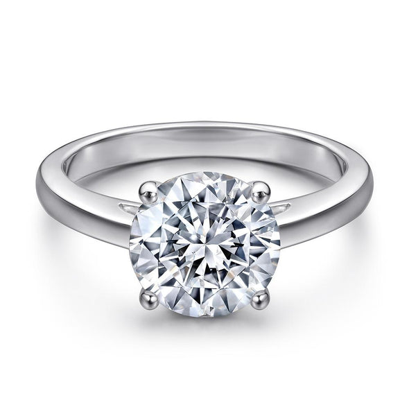 Simple 4 Prong Solitaire Ring