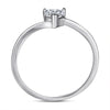 Heart Tension Setting Solitaire Ring