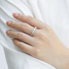 Oval Cut Interweave Stackable Ring