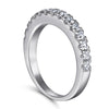 Classic Half Eternity Sterling Silver Stackable Ring