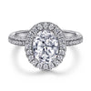 Special Price Halo Oval Cut Engagement Ring