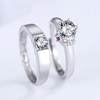 Polished Round Cut Couple Rings ( 2 rings included)