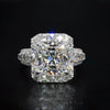 3.0 Carat "Dreamy Wedding" Radiant Cut Sterling Silver Engagement Ring