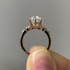Pear Cut Marquise Cut Cluster Engagement Ring Sterling Silver Ring