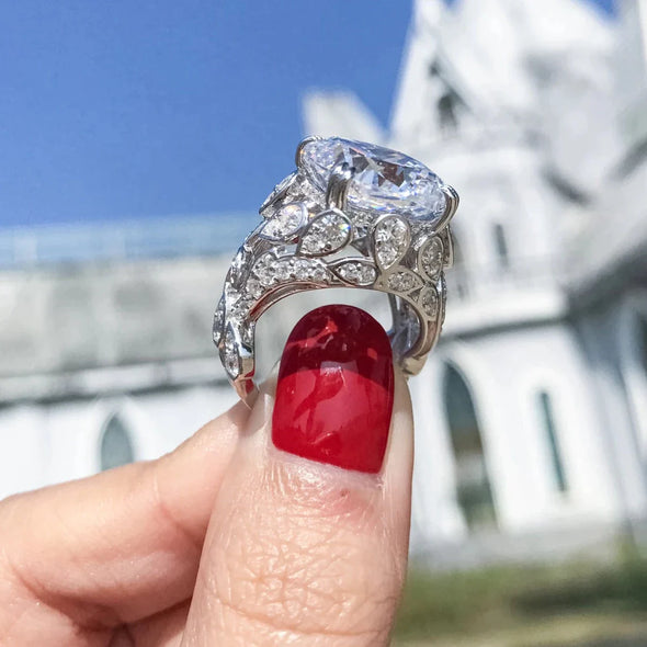 8 Carat Prong Huge Engagement Ring